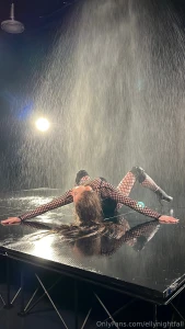 Wet dancing is when your body slides your clothes stick and your part 1