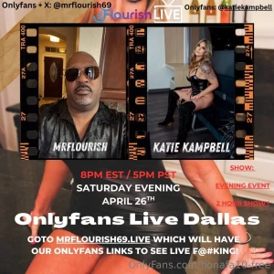 Greetings from dallas don t miss it going live tonight is my friend