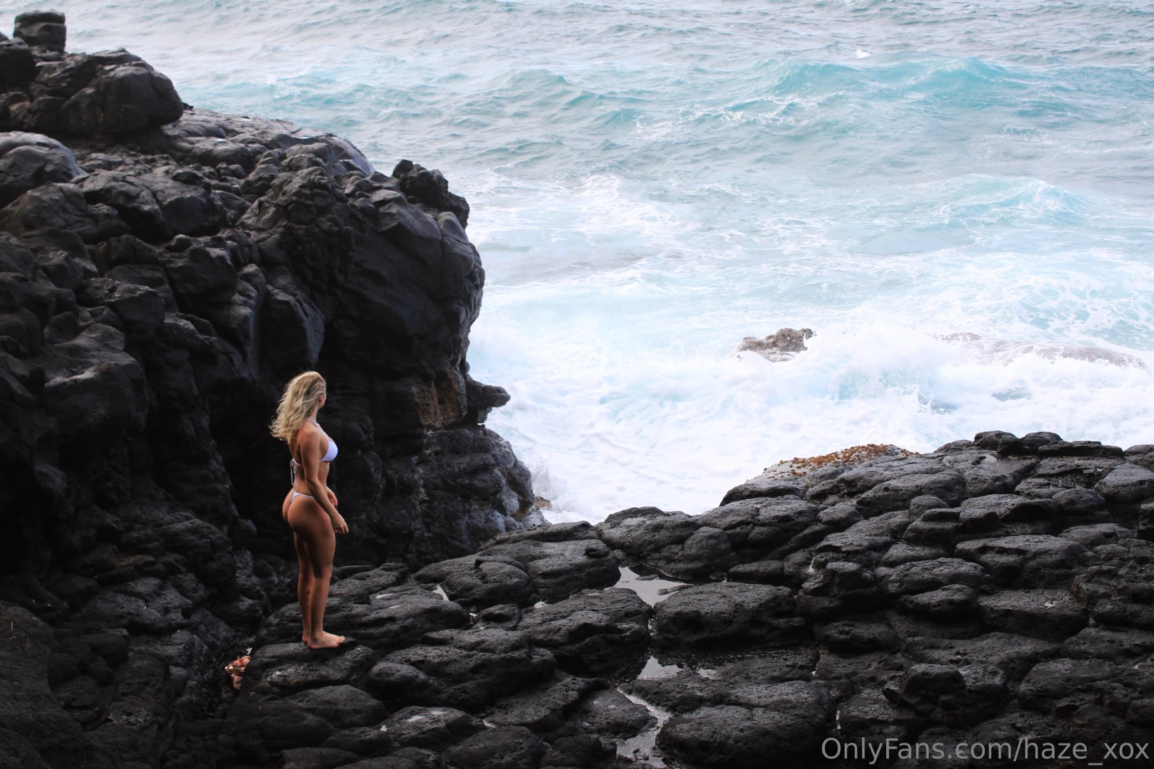 Over here standing on old lava part 1 