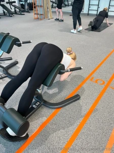 Working out sweating moaning breathing hard - and not in the bedroom