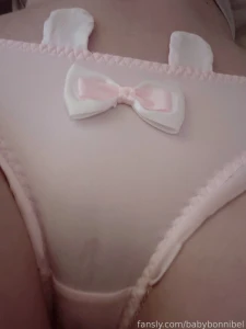 Sleepy bunny boobs panties tummy pale petite part 6