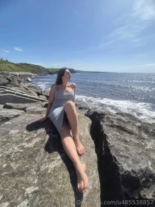 Wonderful atlantic ocean sunny amazing day for beautiful walks