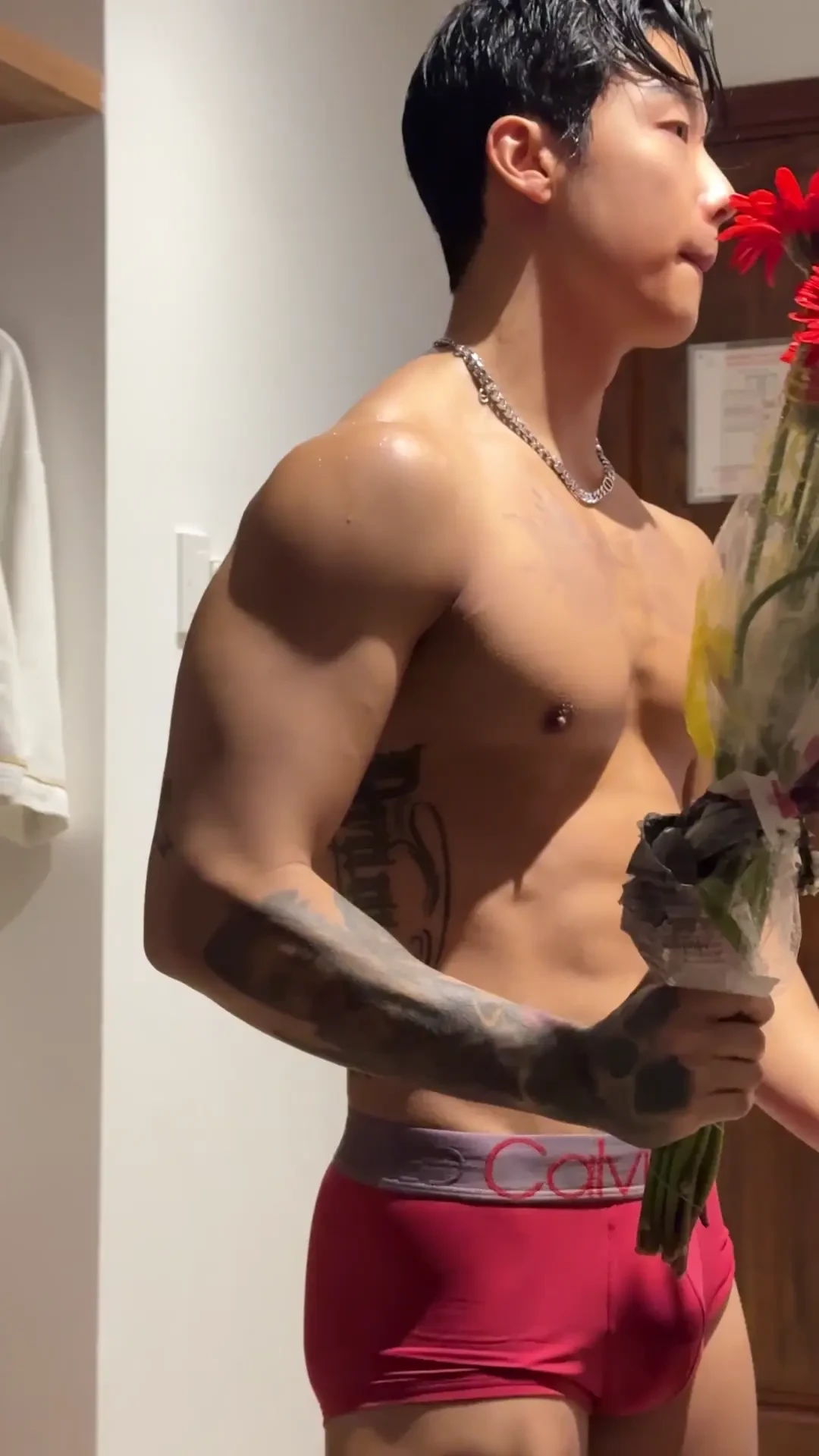 I bought some flowers for you and next is 