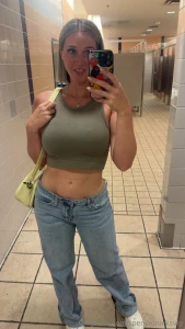 Found a couple empty stalls if you wanna join me would you do it in a