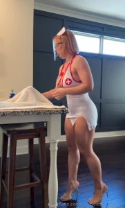 Your hot nurse is ready to fix your limp dick enjoy over 10 mins of