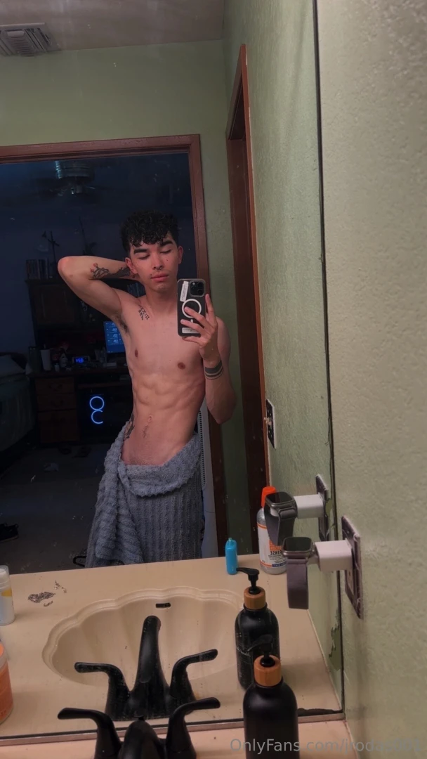 My towel almost fell 