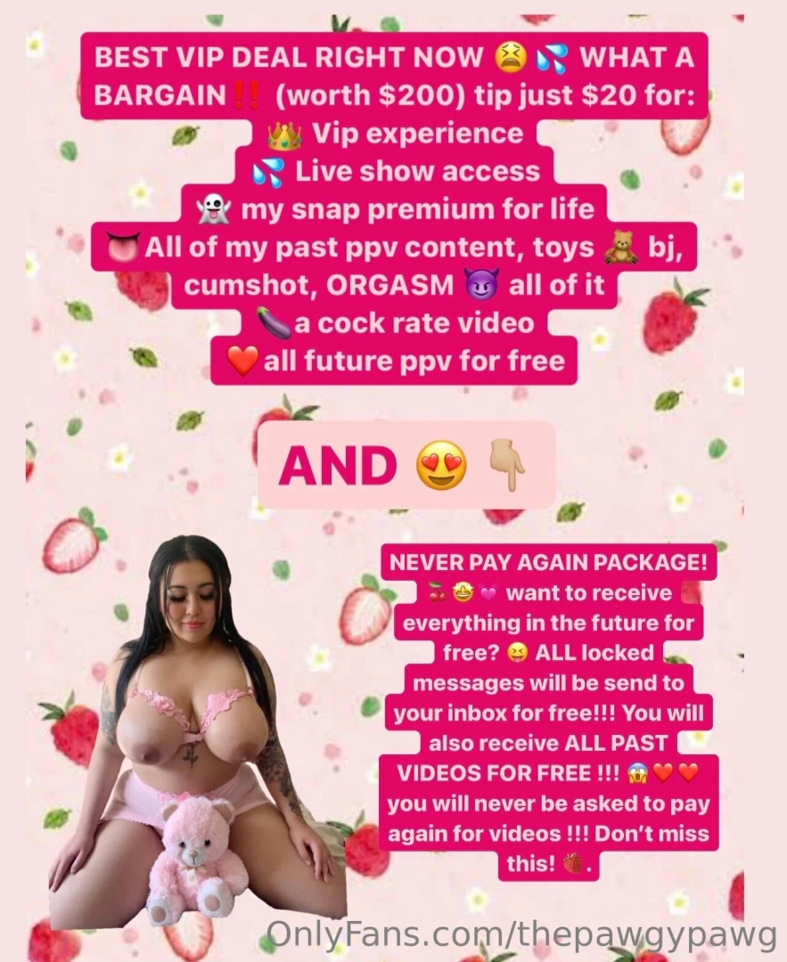 Tip 20 for all of this babe x 