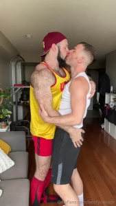 This sexy muscle stud knows how to treat a beefy boy right the full