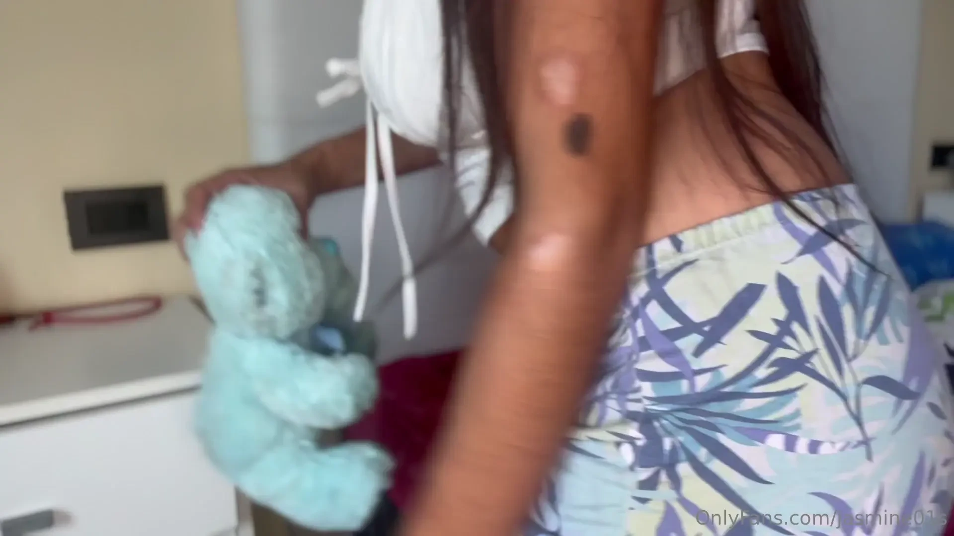 Farting my teddy bear full 6 minute video per message 