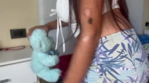 Farting my teddy bear full 6 minute video per message