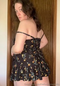 Can you guess what i m wearing under this short dress today is so hot part 1