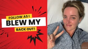 Watch my home diary as i navigate blowing my back to the point of