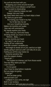 Do words turn you on sometimes i write poetry whatcha guys think