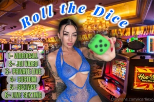 Naughty dice welcome to my personal sin city baby think you can handle