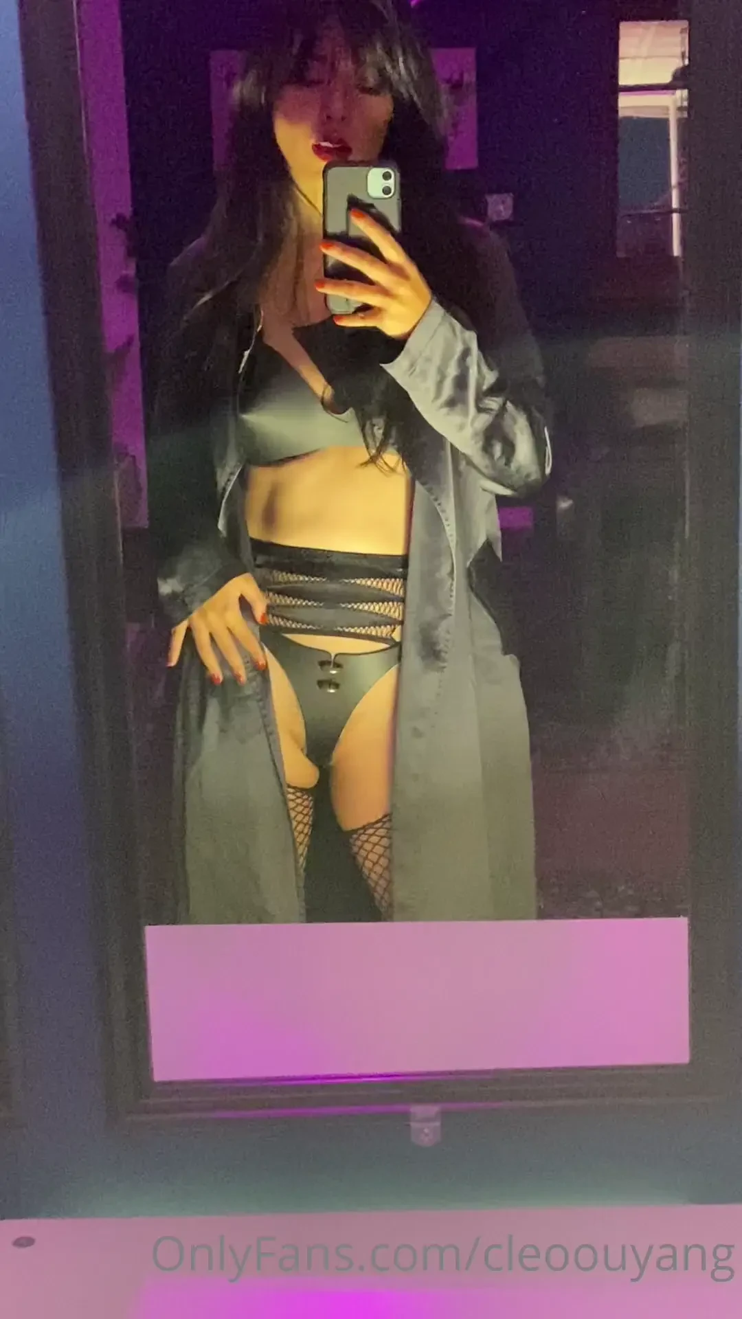 Leather lingerie makes me wet 
