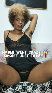 Naomi went crazy 50 off just today deu a louca na naomi 50 off apenas