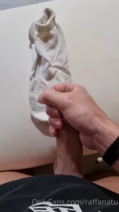 Cumming in the sock