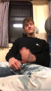 Goal for tonight film a cumshot on the train hoping that whoever sits