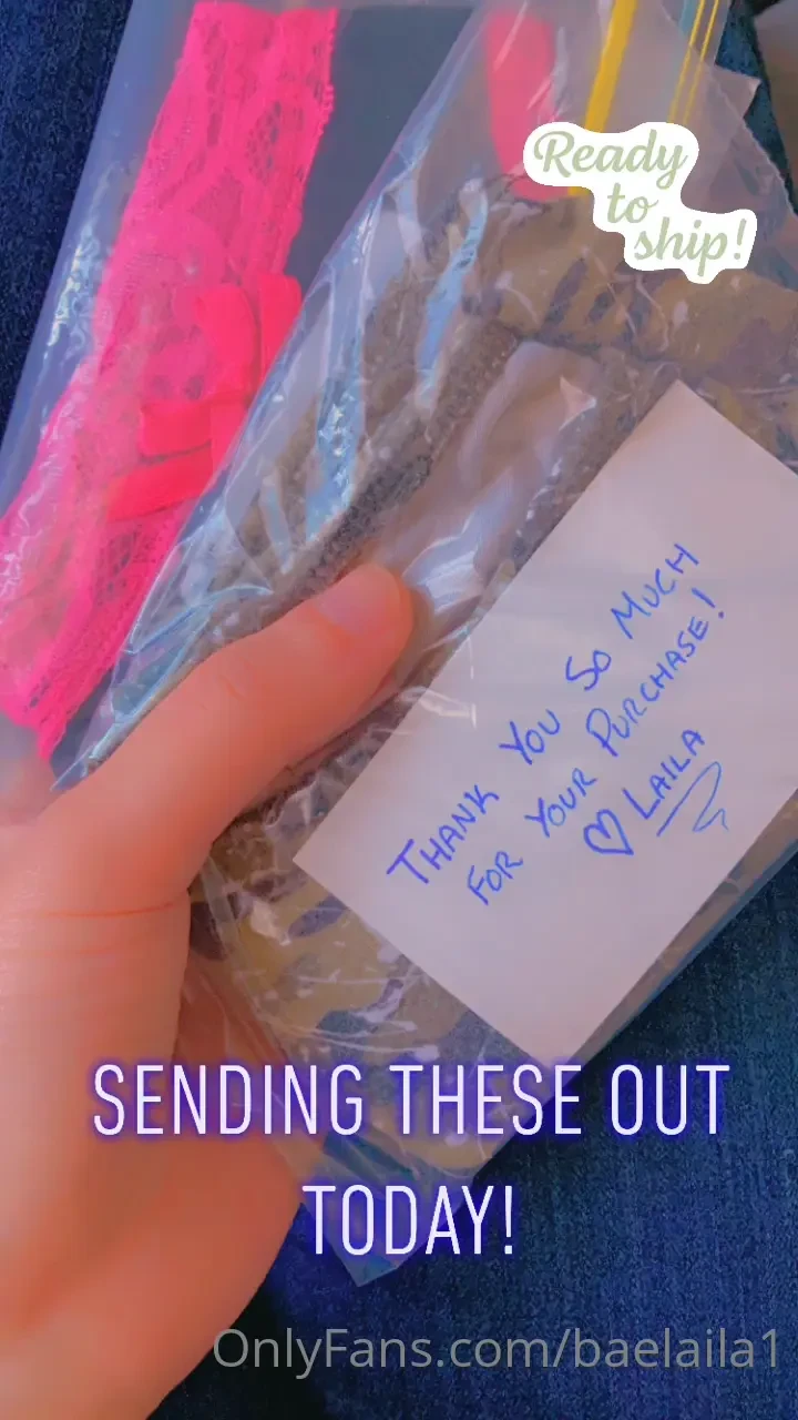 Sent these lovely panties out today last worn by my 21 yr old pussy 