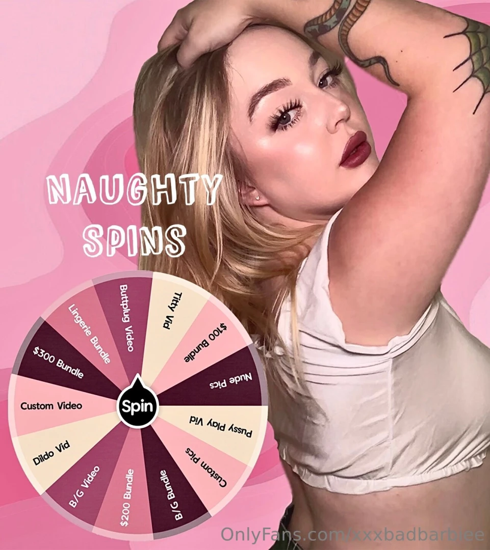 Wanna play a game sexy take a spin on my naughty spins wheel where 