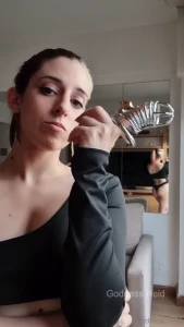 Your little dick stays locked while i spoil myself with your money beg