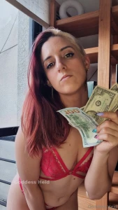 These crisp bills smell like devotion but i only reward good boys who