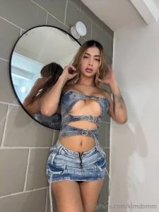 I put on the tiniest little outfit today just thinking about you