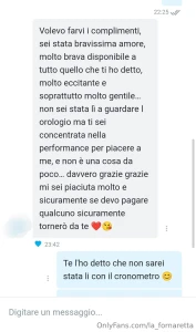 Un fan dopo una live di coppia sono davvero felice di ricevere queste