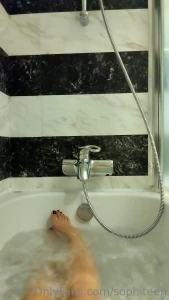 I love jacuzzi watch me rub my feet while relaxing at my jacuzzi