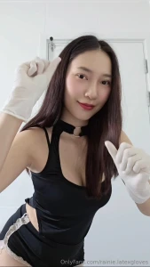 Spicy dress latex gloves girl only this one video - https onlyfans com part 1