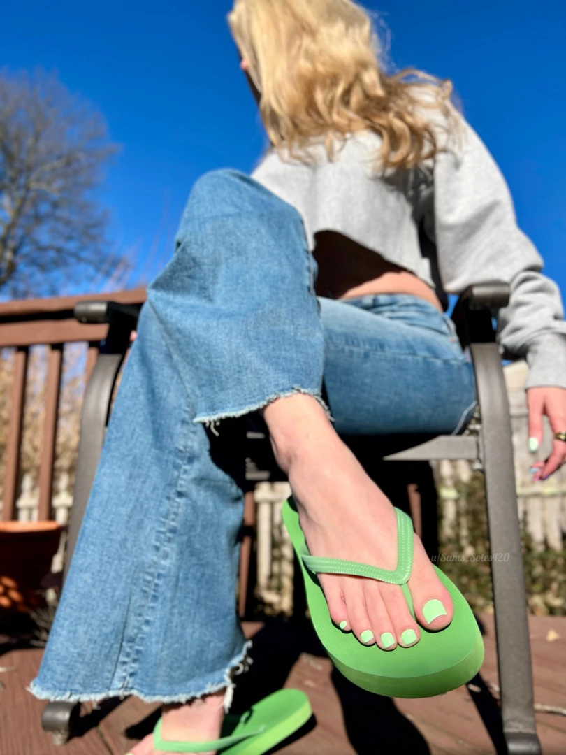 Still a little too chilly for flip flops but i still wanted to wear part 5 