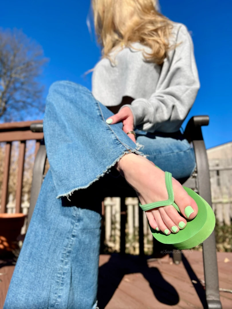 Still a little too chilly for flip flops but i still wanted to wear part 2 