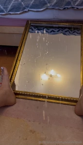 I just masturbated so hard and squirted all over my mirror i filmed