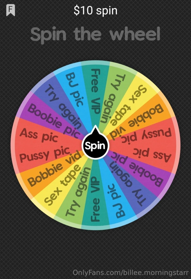 Tip 10 to spin the wheel 