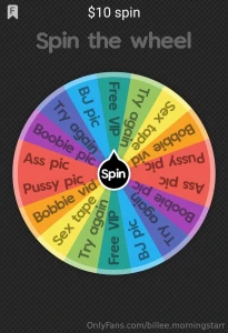 Tip 10 to spin the wheel
