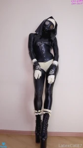 Sexy nun in action what would you like her to do to you latex handjob