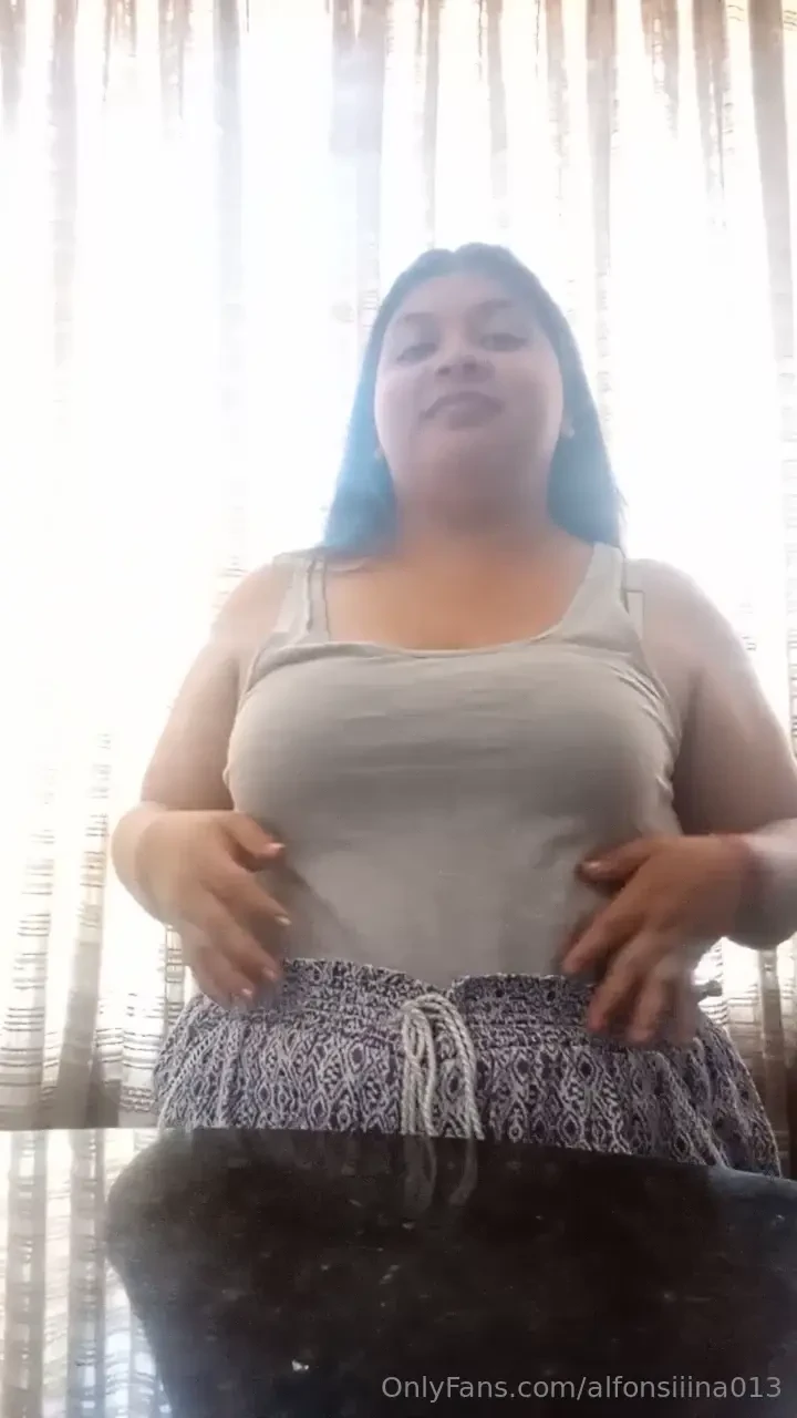 Cooling off in the afternoon with a juice while my tits accidentally 