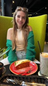 As a real sweet tooth i ordered a dessert from the cafe it was so