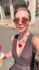 I grab myself an ice latte and head to the park it s a perfect day for