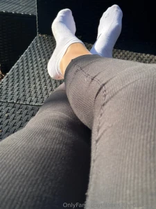 Enjoying the sunny day and taking your money you should sniff my socks