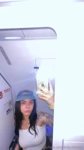 I didn t wear a bra to the airport today just in case i ran into