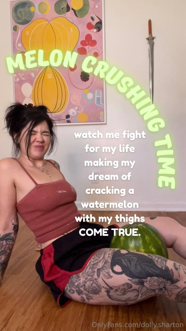 Yes i successfully cracked a watermelon with my thighs in the process 