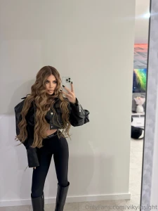 Channeling my inner rebel today leather a defiant stare and a hint of