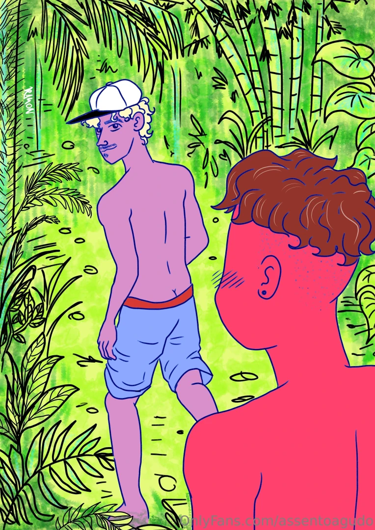 Houses crowd the path dogs barking at the sound of our flip-flops 