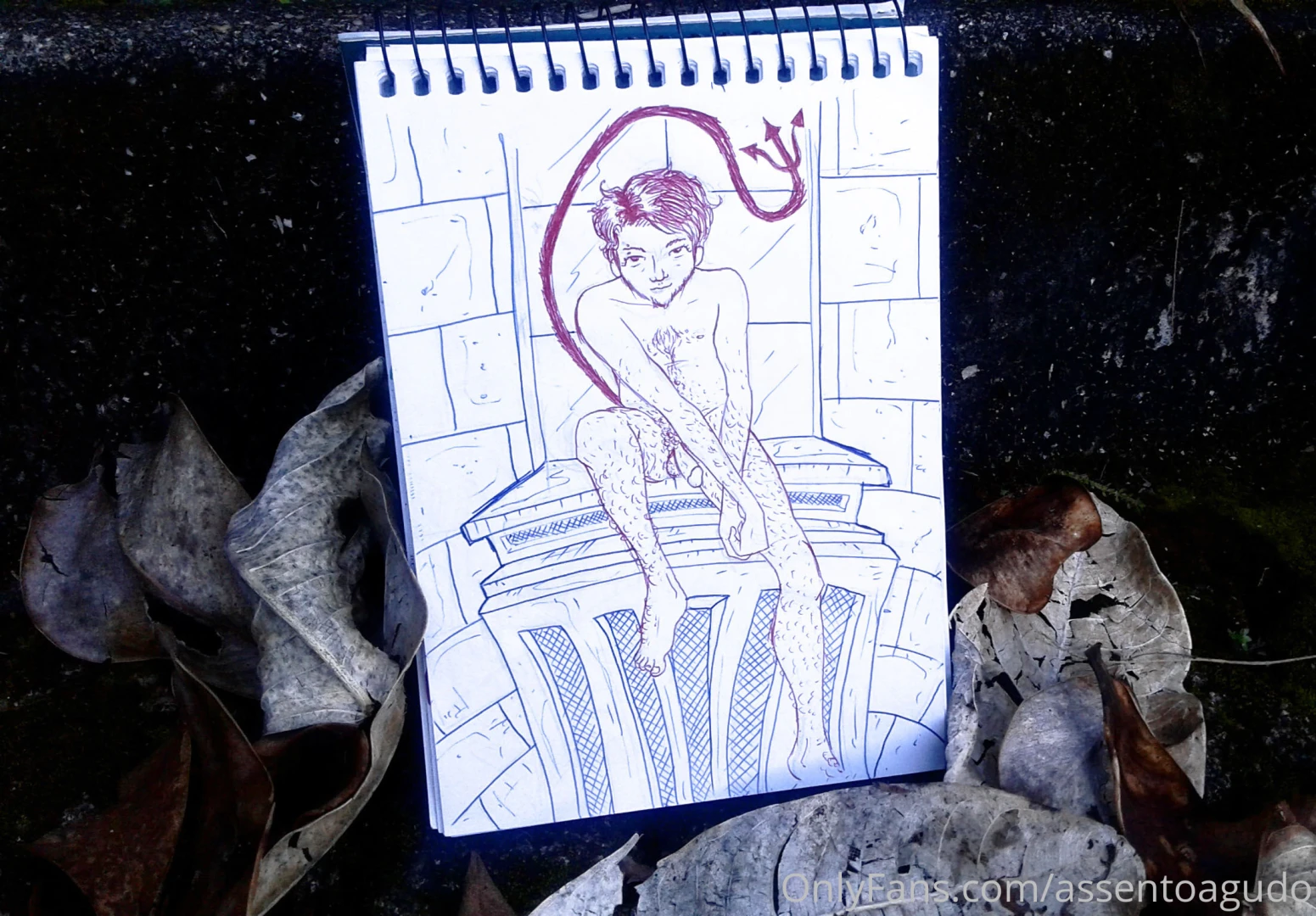There s a little devil in my mouth get your custom illustration now 