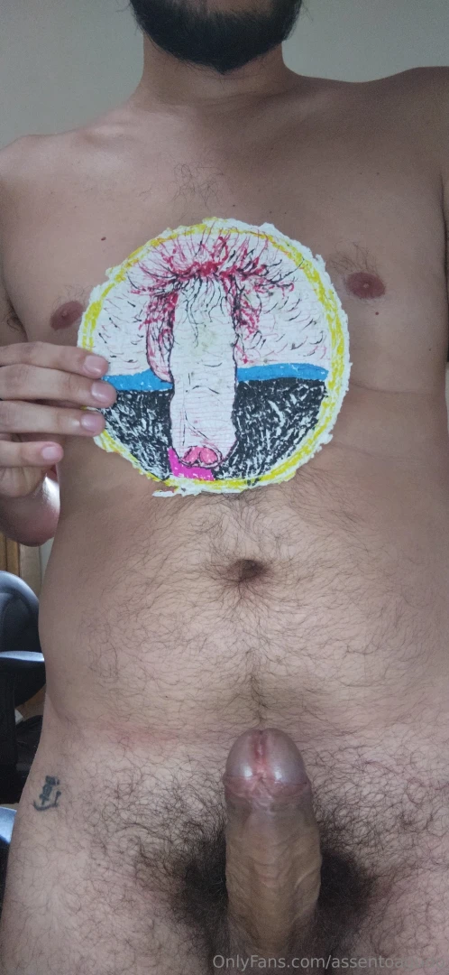 U like this dick drawing in recicled paper 