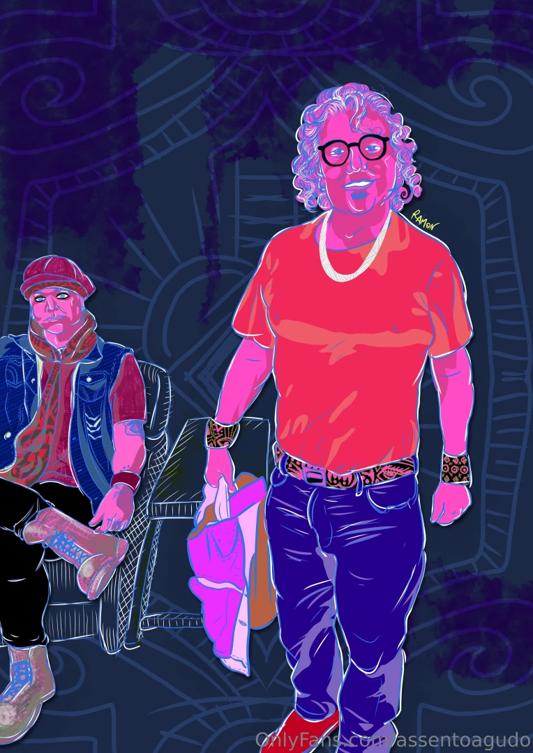 Illustration inspired by ringer_13 and his friend want a portrait 