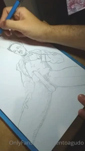 I drew an illustration inspired by hunnystixxx - - - desenhei uma