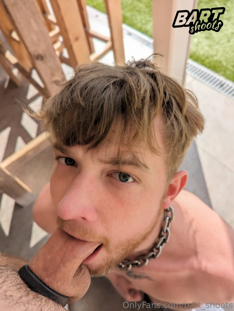 When your dick is deep in his mouth and you want more the look 