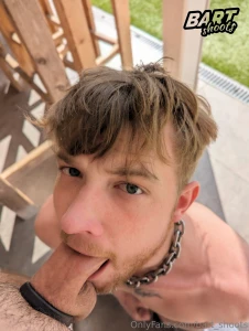 When your dick is deep in his mouth and you want more the look